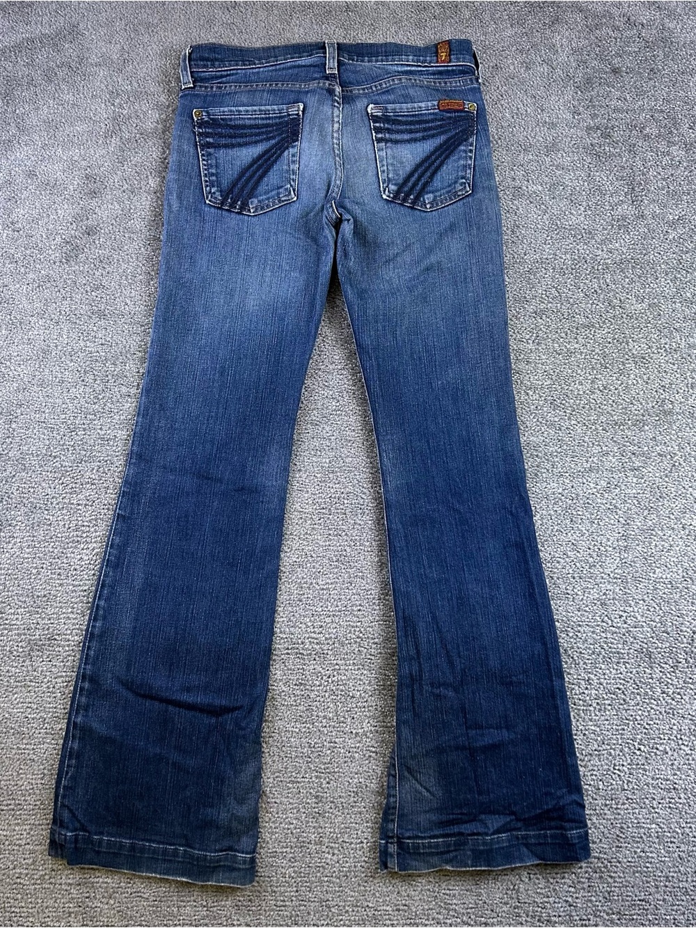 7 For All Mankind Women's Flare Jeans - Medium Blue